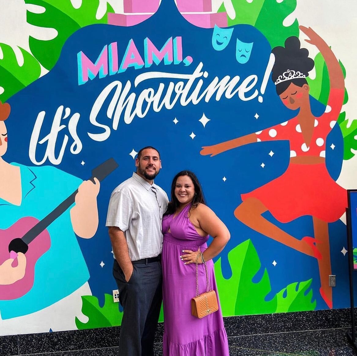 We got to paint for @arshtcenters 15 year anniversary and you definitely showed it a lot of love. #mural #miami #thearts #arsht #art #interactivemural