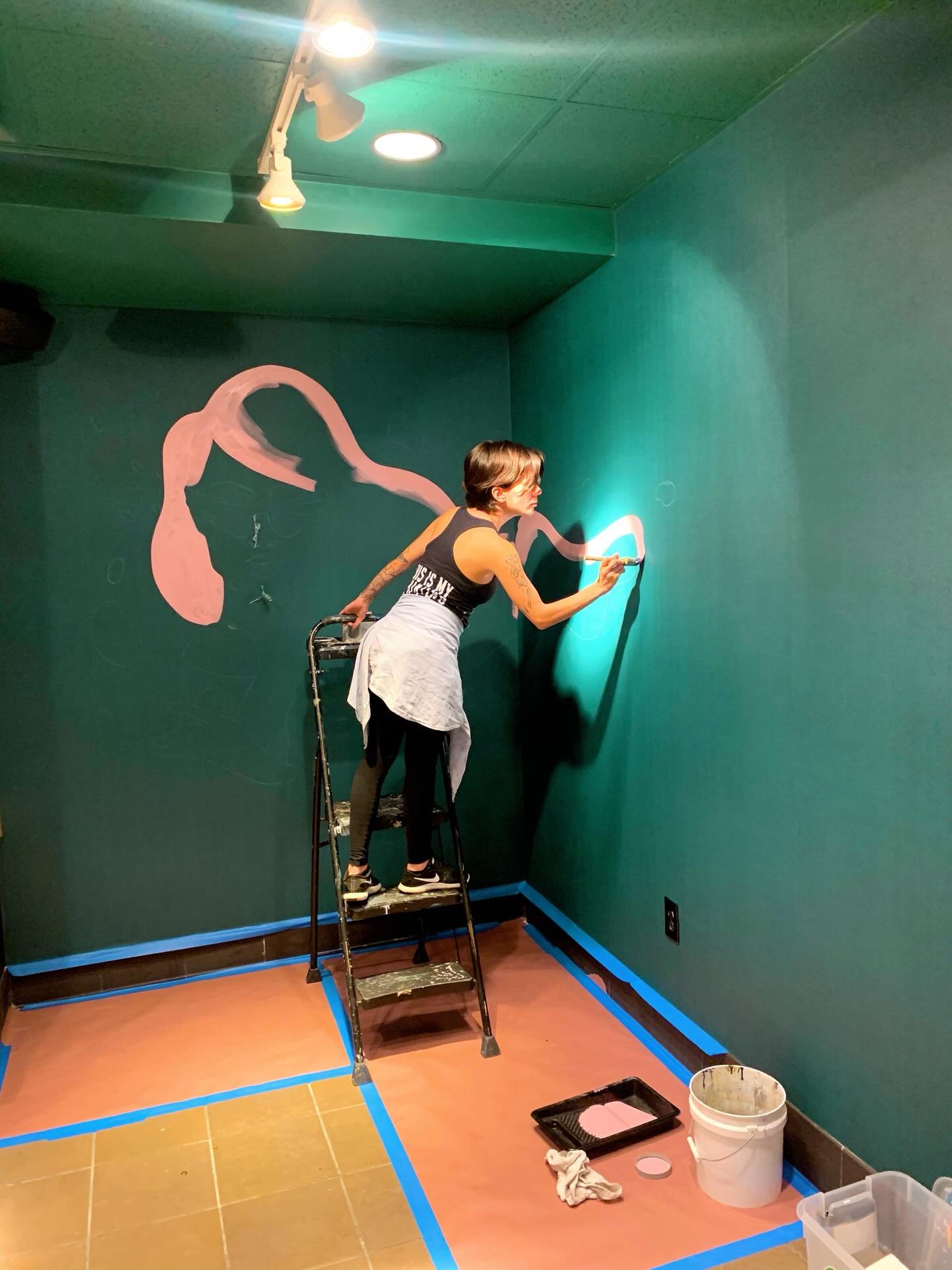 Process shots for one of our favorite oldies yet goodies - for @starbucks on Biscayne and 29th!