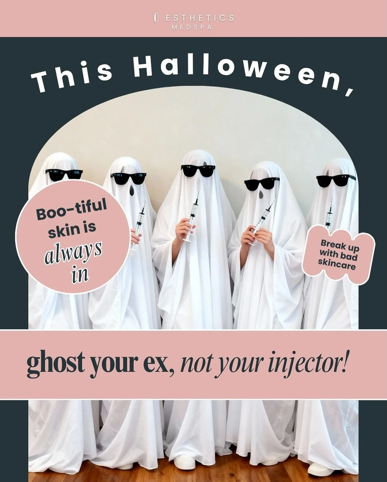 🕯️ PSA: This Halloween, ghost your ex&mdash;not your injector!

Who&rsquo;s got your back year-round for beauty transformations? Boo-tiful skin is always in at Uesthetics 👻✨ 

Break up with bad skincare&mdash;book your next glow session today! Link