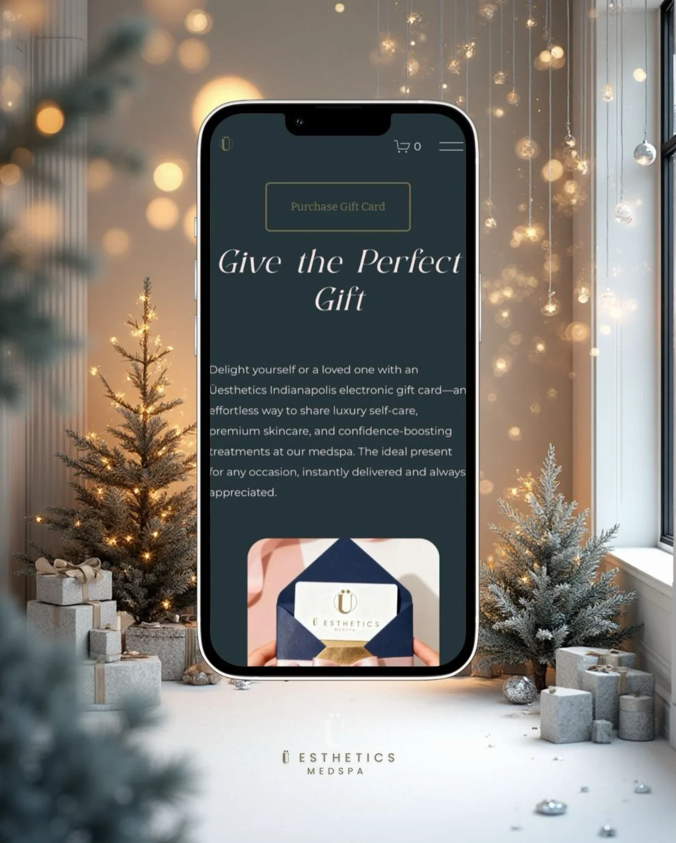 Some gifts are opened once.
Ours are felt long after the wrapping is gone. ✨

&Uuml;esthetics gift cards make holiday gifting effortless&mdash;luxury self-care, facials, injectables, and skincare, wrapped in one beautiful click.

Shop e-gift cards: u