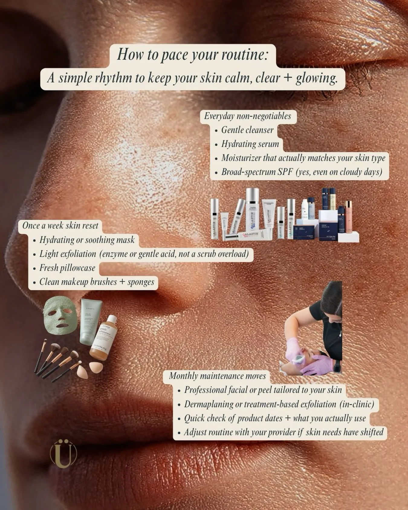 Your skin acting up for no reason?&nbsp;Breakouts one week. Dry the next. Sensitized forever. 

It&rsquo;s not what you&rsquo;re using &mdash; it&rsquo;s how often you&rsquo;re doing everything.Calm, clear, glowing skin comes from rhythm, not chaos.
