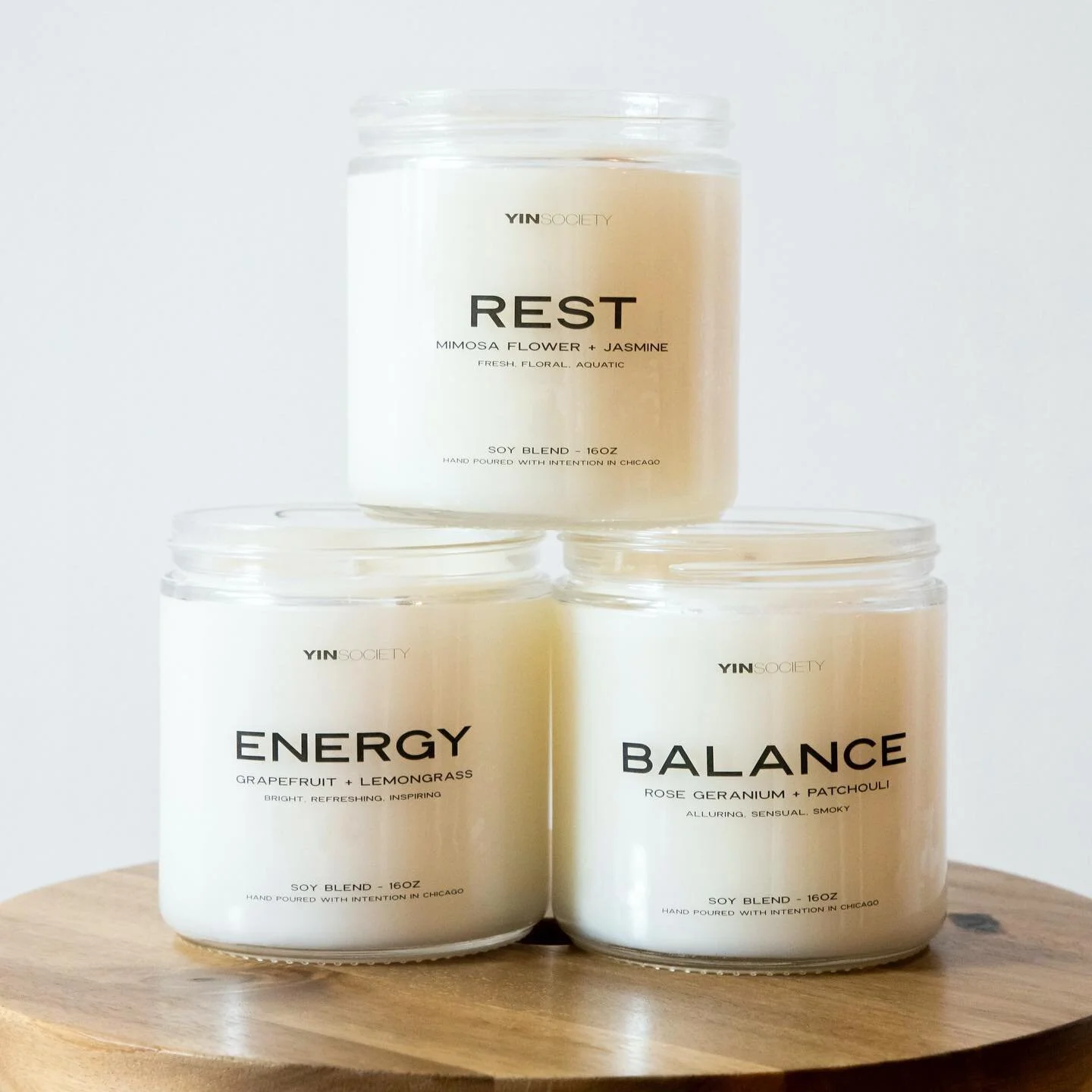 Scent is a part of what makes your house a home! Our 16oz soy candles are hand poured with intention in Chicago and they smell sooo good. Each scent was strategically selected to bring energy, rest, and balance into your environment. Save 💰 when you