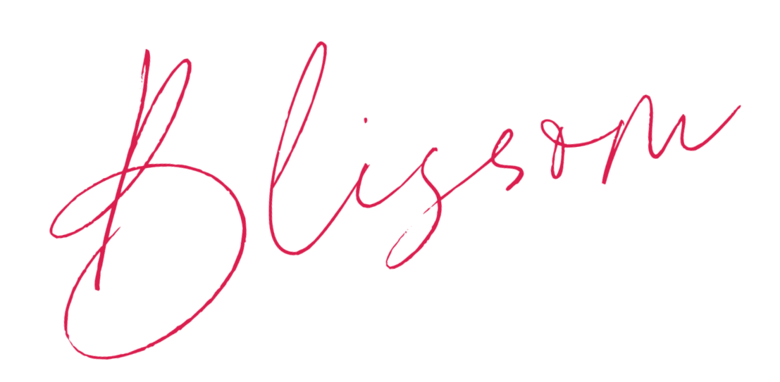 "Blissom" written in cursive