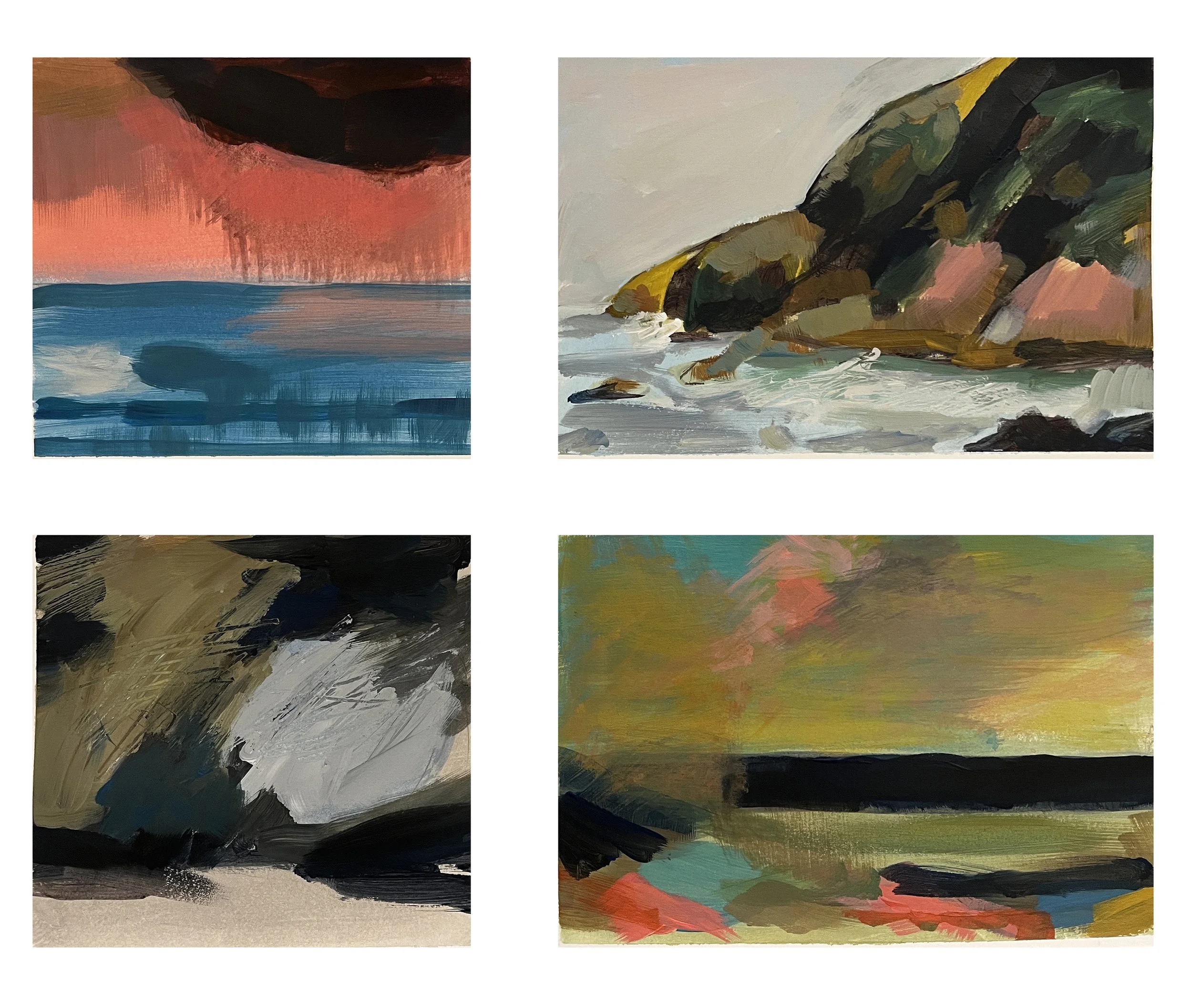 Small landscape studies - acrylic - 2025