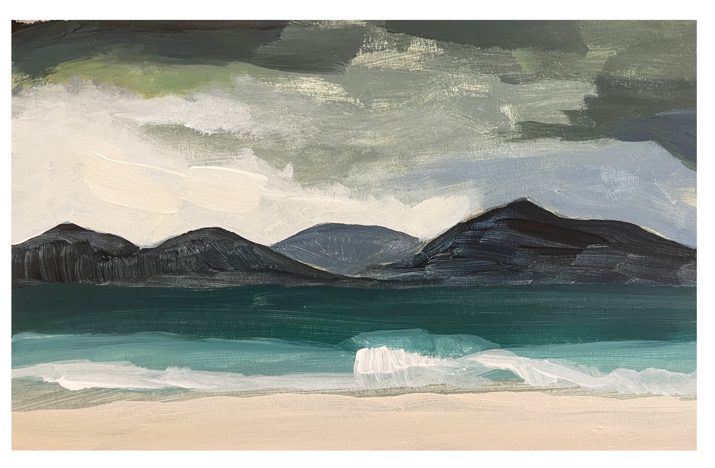 Hebrides - acrylics - 2025