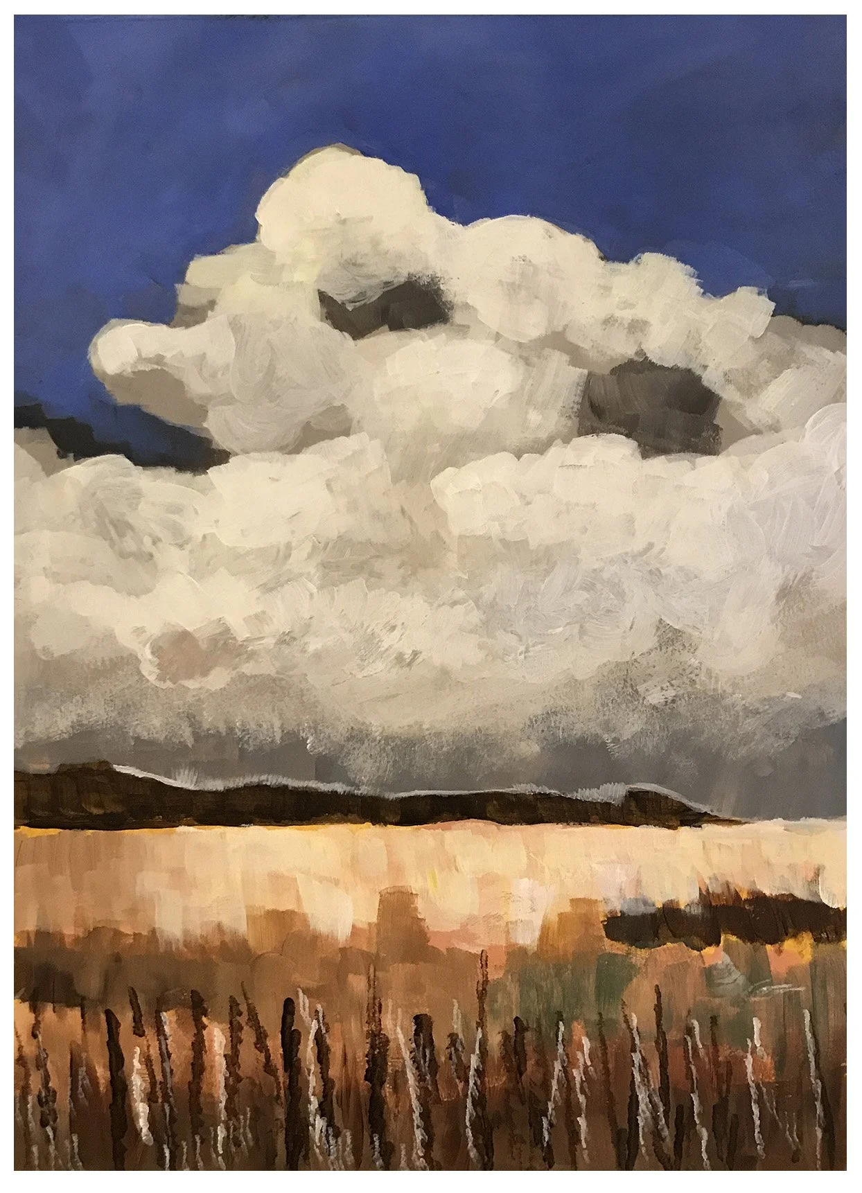 Big Sky - acrylics- teaching demo - 2024