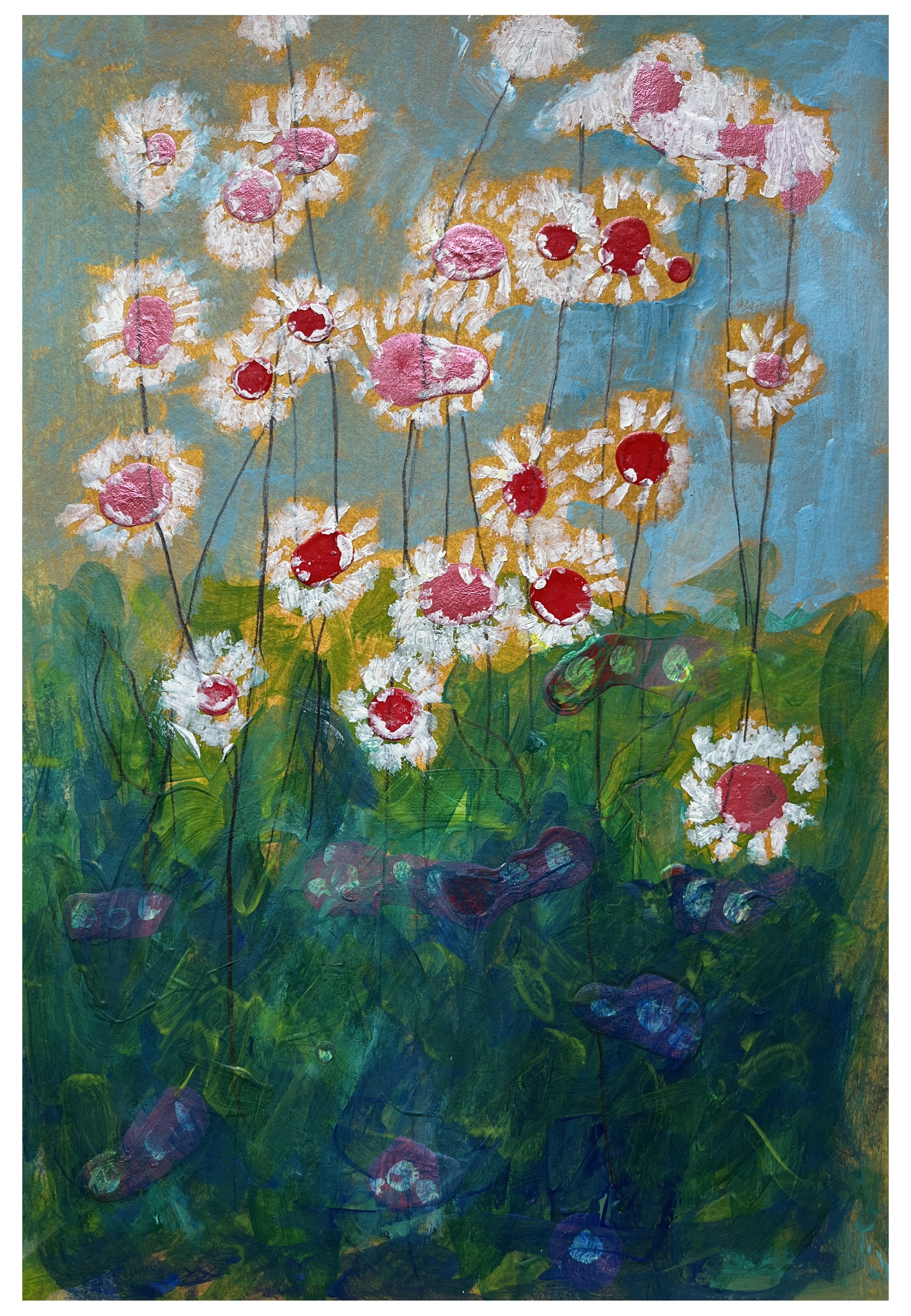 Untitled - Acrylic and ink - 2024