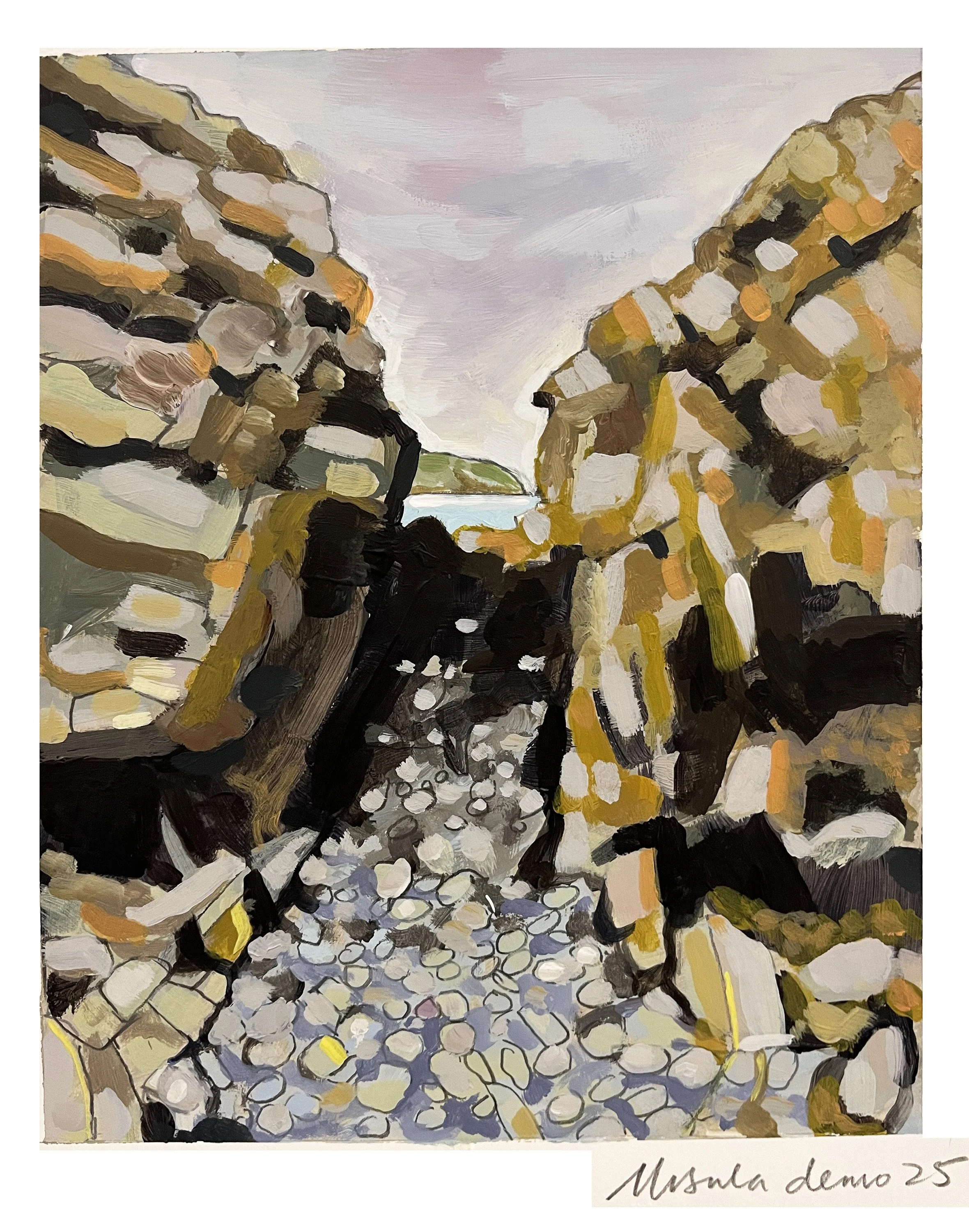 Bettyhill Beach - acrylics - 2025