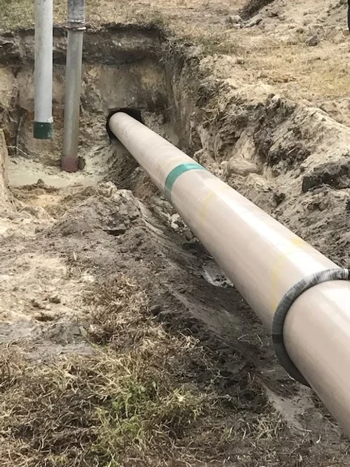 Pipeline installation trench