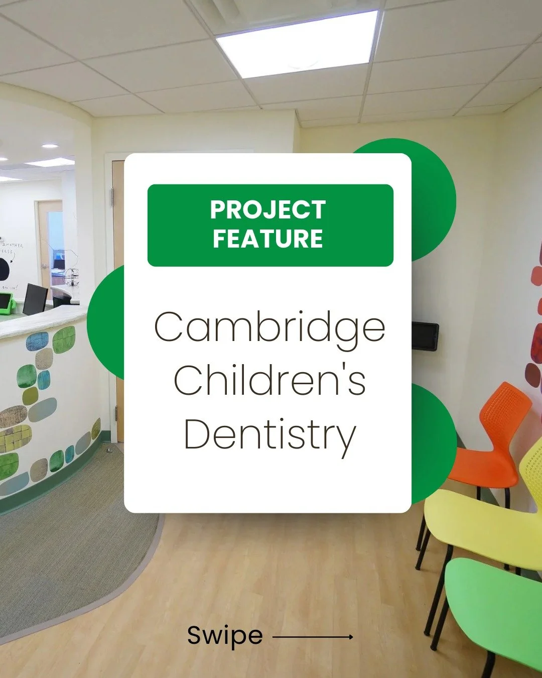 ✨ Project Spotlight: Cambridge Children&rsquo;s Dentistry ✨

Designing spaces for kids means balancing comfort, functionality, and a little bit of fun. At Cambridge Children&rsquo;s Dentistry, we created an environment that feels warm and welcoming w