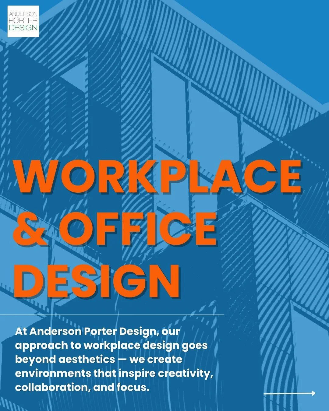 We&rsquo;ve launched a new Workplace &amp; Office Design page&mdash;highlighting how Anderson Porter Design creates environments that support focus, collaboration, and long-term growth. 📈

From adaptable layouts to brand-forward details, our approac