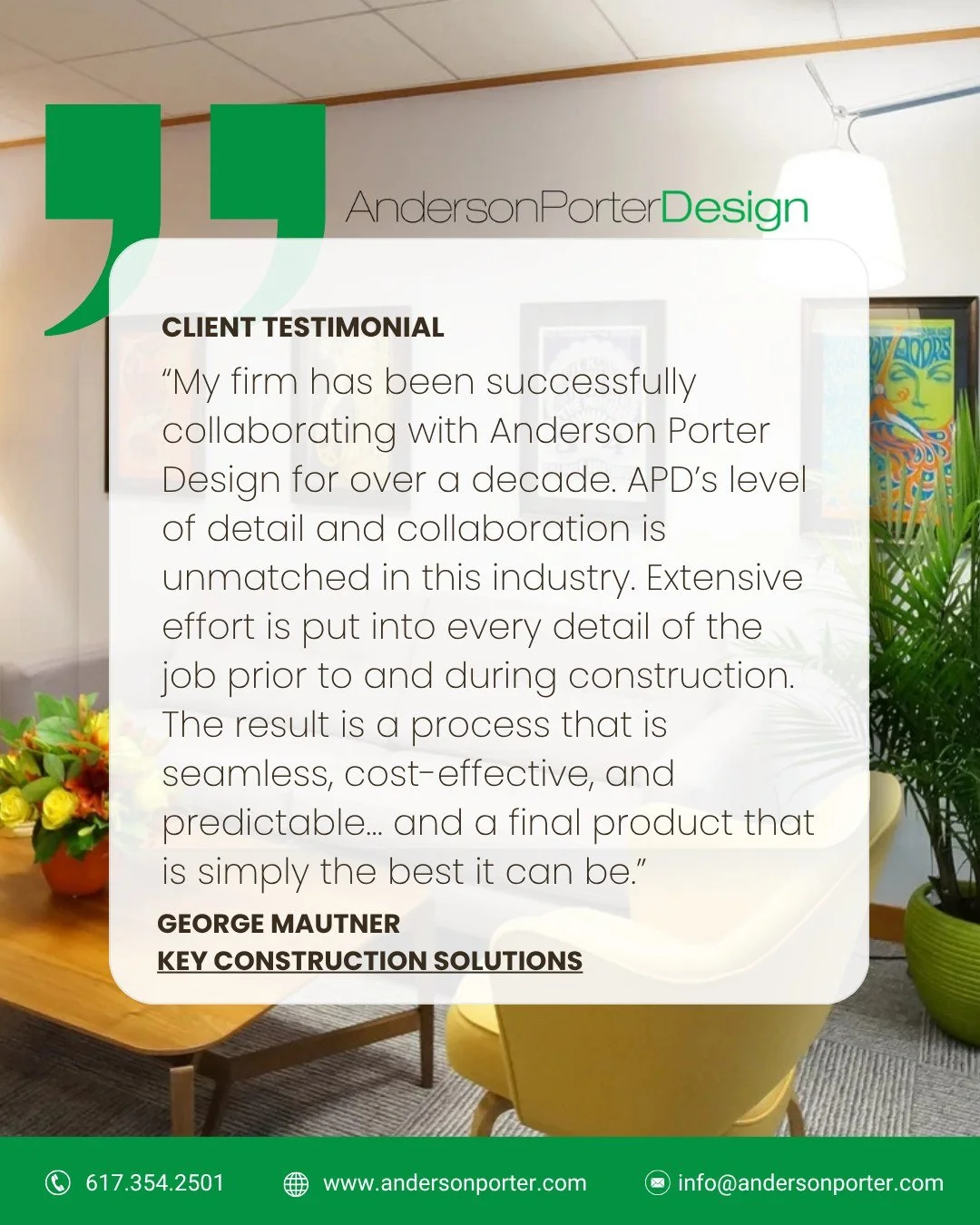 We value partnerships that stand the test of time! 🤝⏳⠀
⠀
Our long-standing collaboration with George Mautner and @keyconstructionsolutions highlights a process centered around alignment, efficiency, and high-quality outcomes. 🙌⠀
⠀
Thank you for par