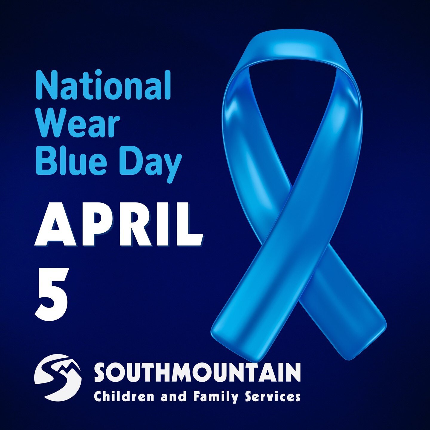 National Wear Blue Day! Wear blue today and show your commitment to preventing child abuse.