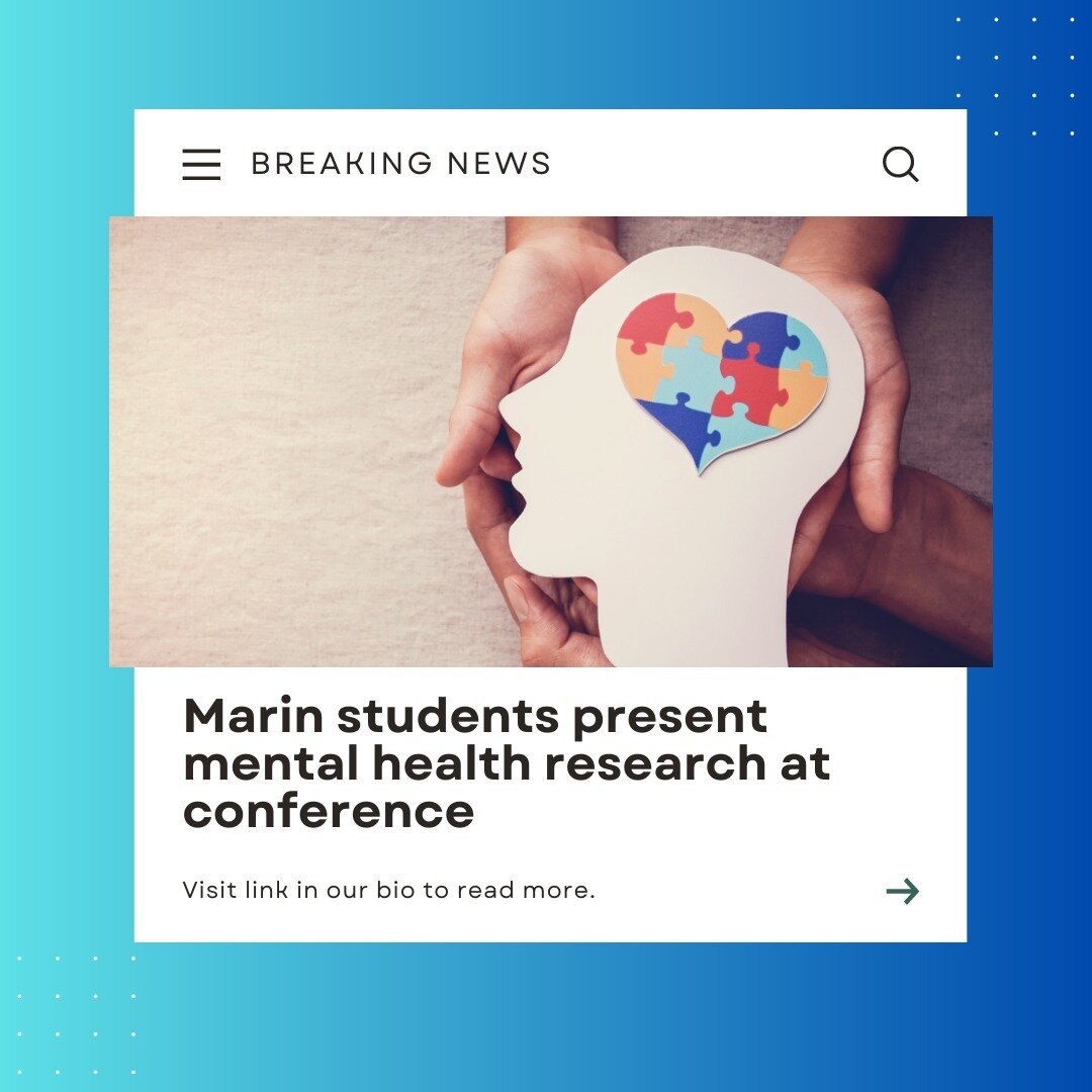 🧠🌟 Check out the inspiring article in the Marin Independent Journal highlighting the incredible research presented by San Domenico students at the recent mental health conference. Let's support their efforts and raise awareness about the importance