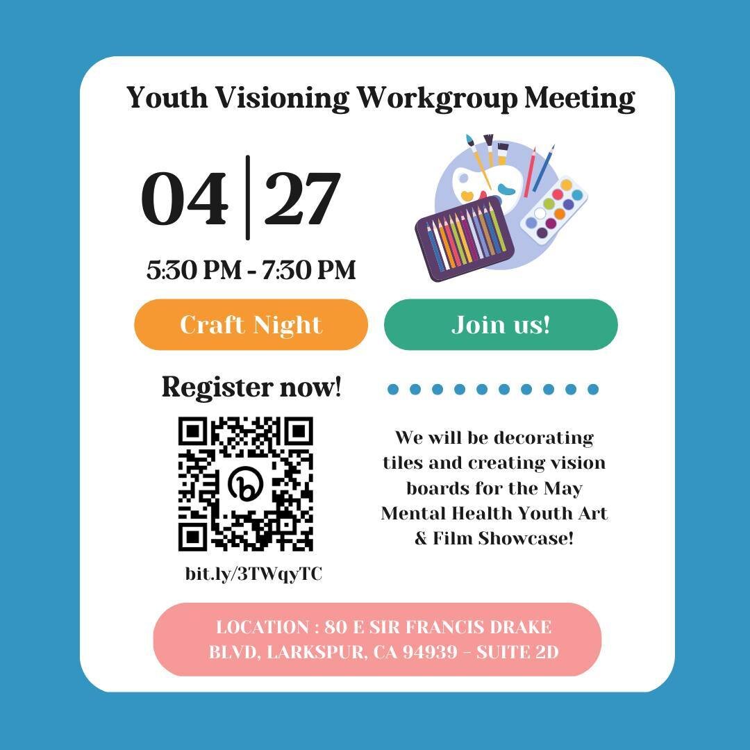 Our Youth Visioning Workgroup meeting is coming up soon! Make to register at the link in our bio. Hope to see you there 😊