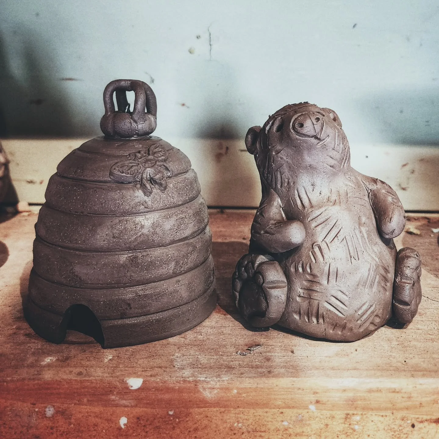 #wipwednesday #beesandbears #beehive #apiary #christmasornament #handmadeornaments