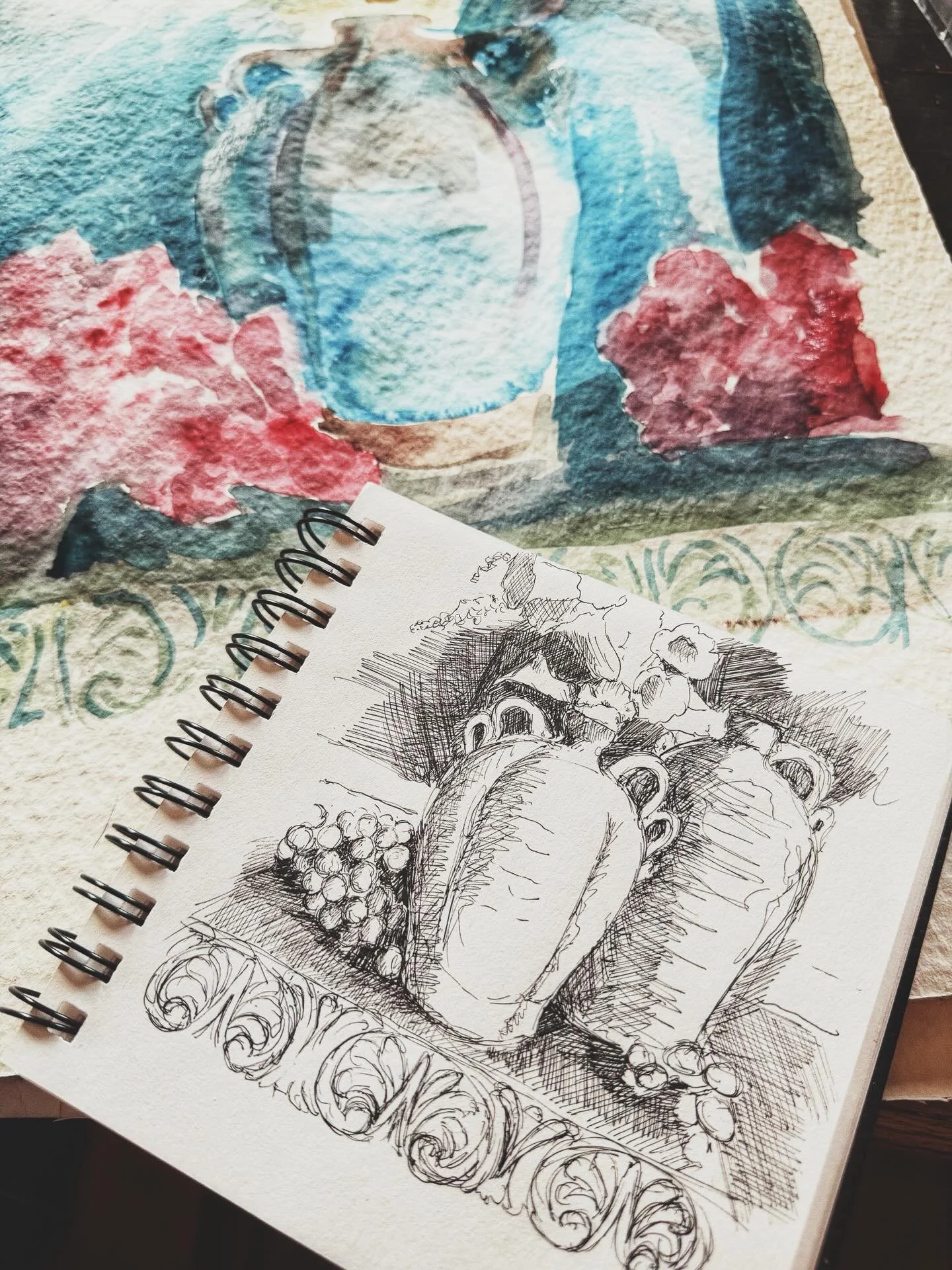 Three days of driving and walking and chatting and visiting colleges and friends-new and old- have come to a close, and we will very soon resume our regularly scheduled pottery cast over here. 
The grace and goodness of Christ has been abundantly pou