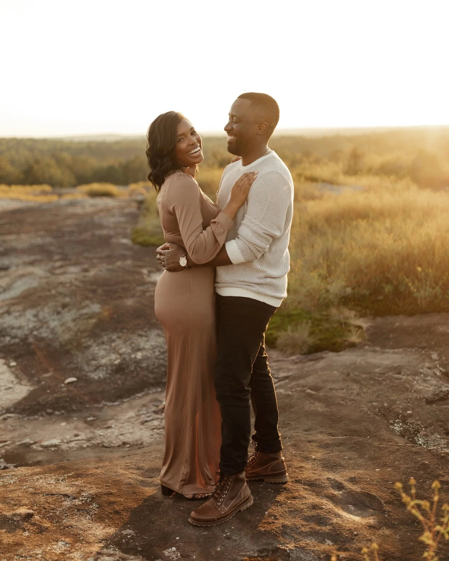 Golden hour with Cierra + Abioye 🤍