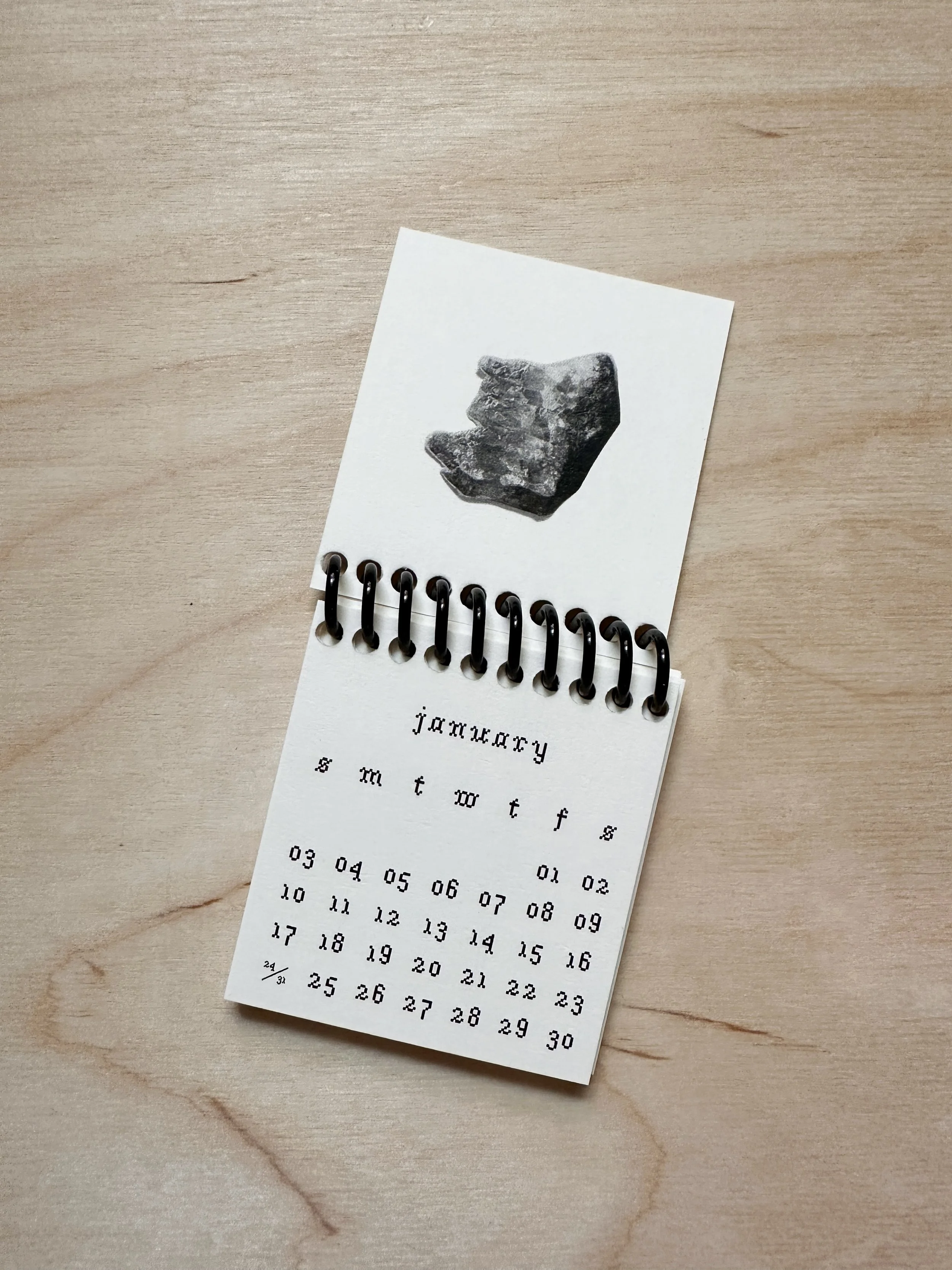 2027 Mini Rock Calendar