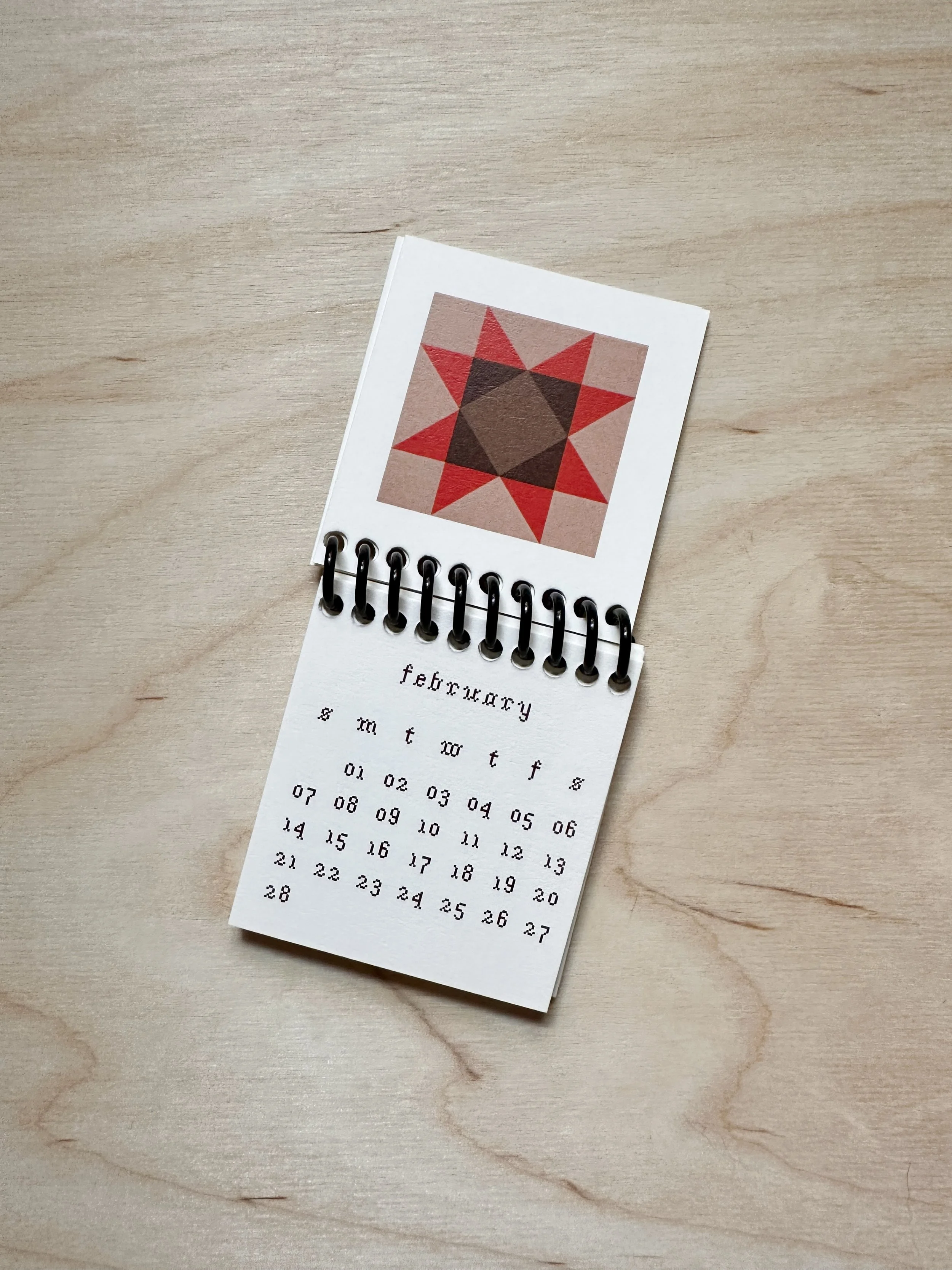 2027 Mini Quilt Calendar
