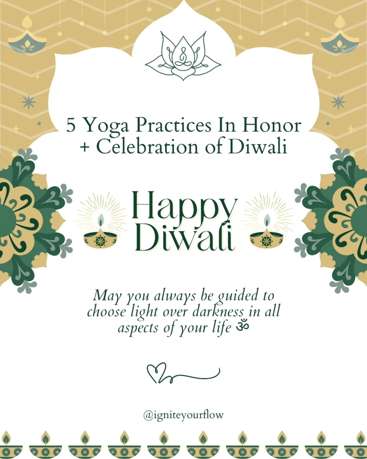 Happy Diwali from my heart to yours 🫶🏾
May Mother Lakshmi guide you to always choose light over darkness in all aspects of your life ॐ🪔
For me, Diwali is a reminder that we always have a choice to tap into our inner light and lean into gratitude