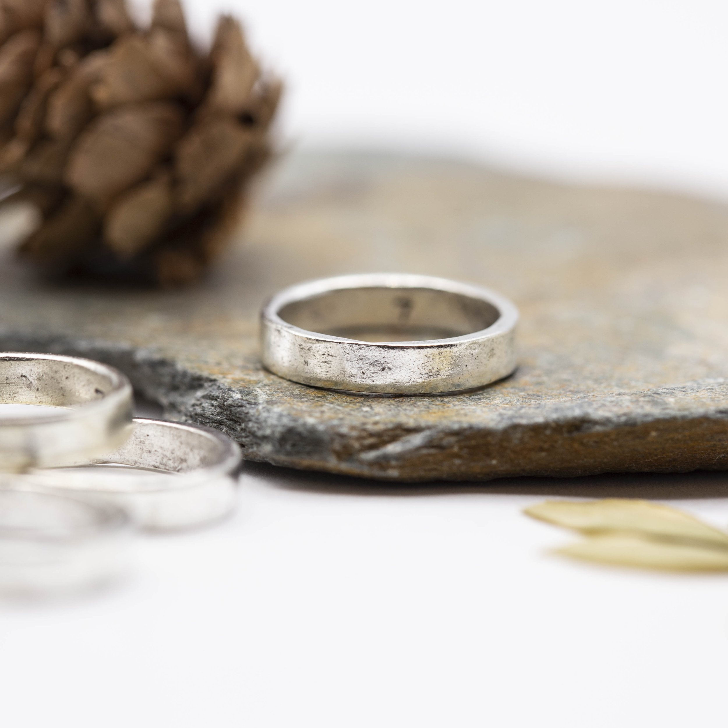 Beautiful silver plated pewter stacking rings for a glamorous look. Mix and match for a bold statement.