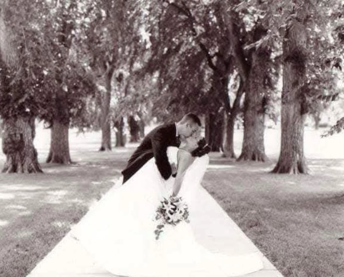 Today marks 22 years of marriage with my husband 💕🥹
We've been together for 27 years in total 🥰
No one i would rather share this crazy life with. 

Our photos were before digital cameras were a big thing so this is a photo of a photo 🤣
Our photog