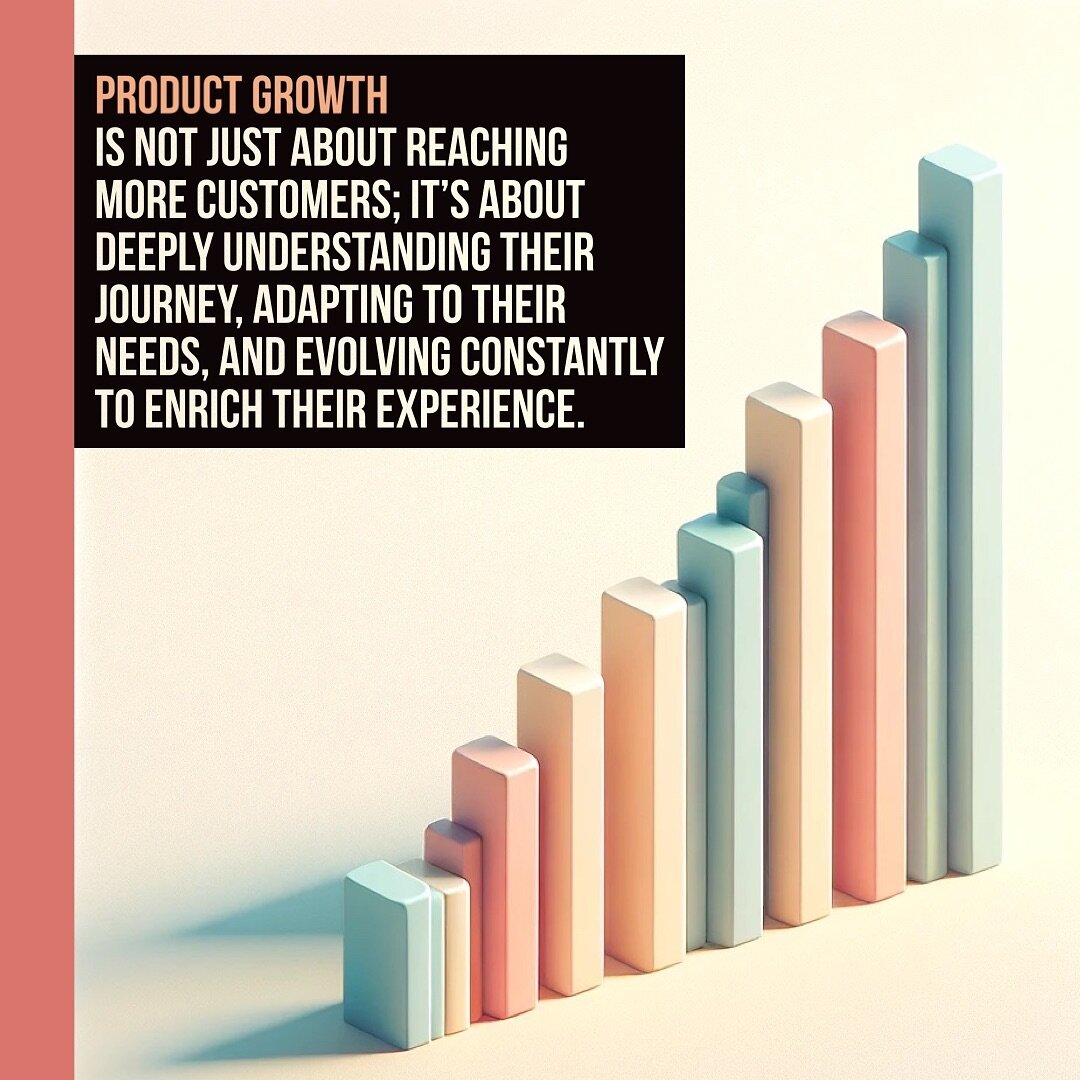 Product growth is not just about reaching more customers; it&rsquo;s about deeply understanding their journey, adapting to their needs, and evolving constantly to enrich their experience. 

#productmanager #productmanagerlife #productgrowth #productp