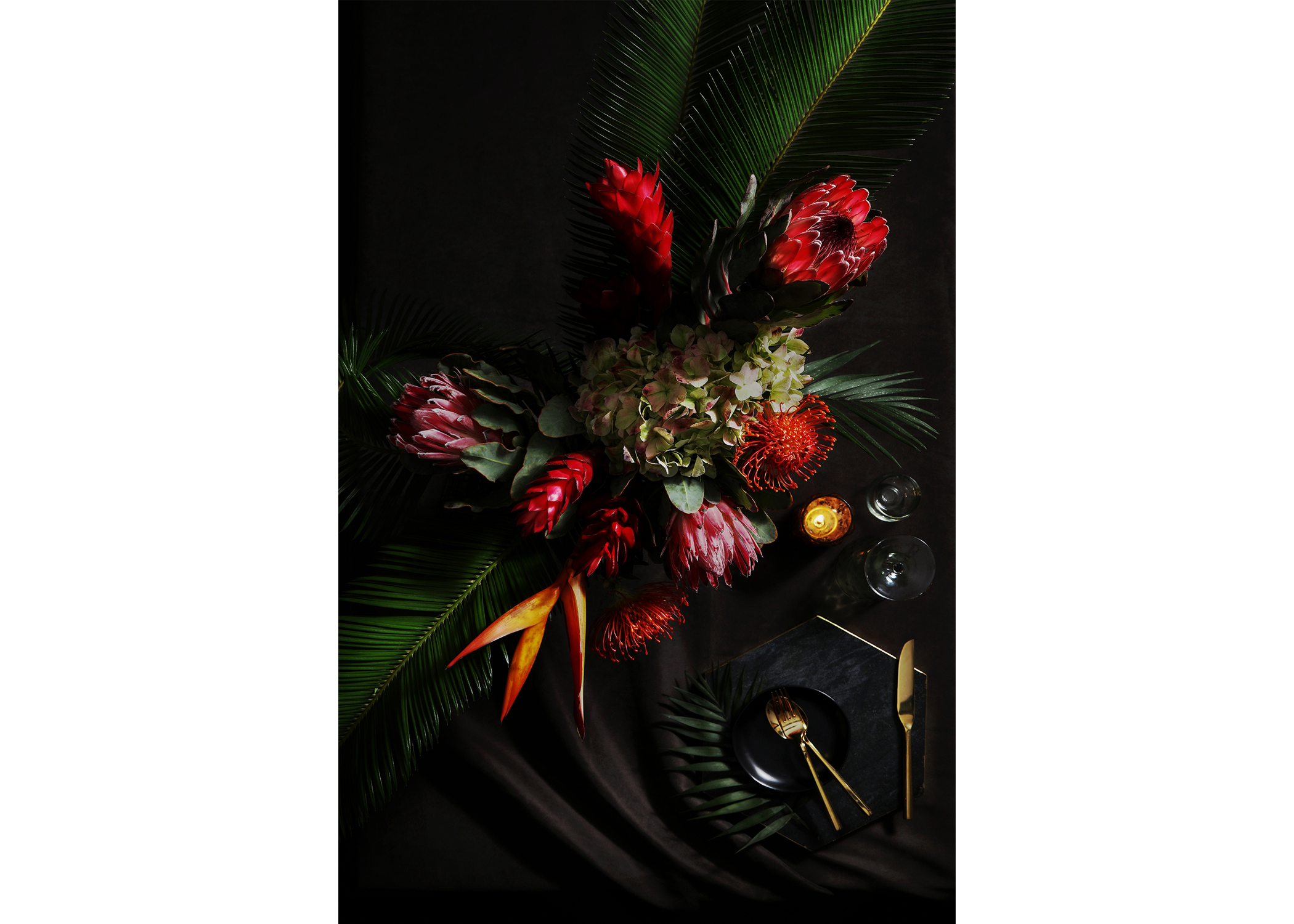 Crimson Garden. Paper. Limited edition, hand-signed and numbered.