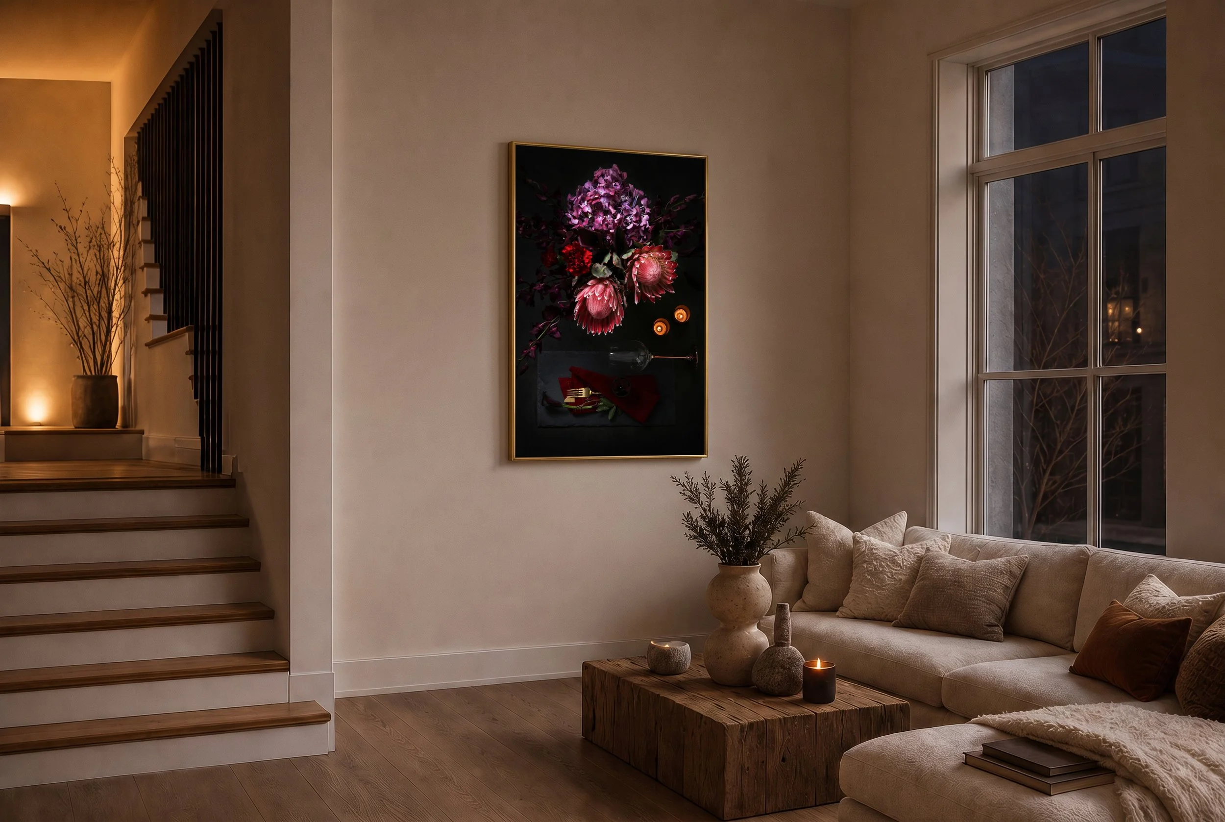 Scarlet Bloom. Paper. Limited edition, hand-signed and numbered.