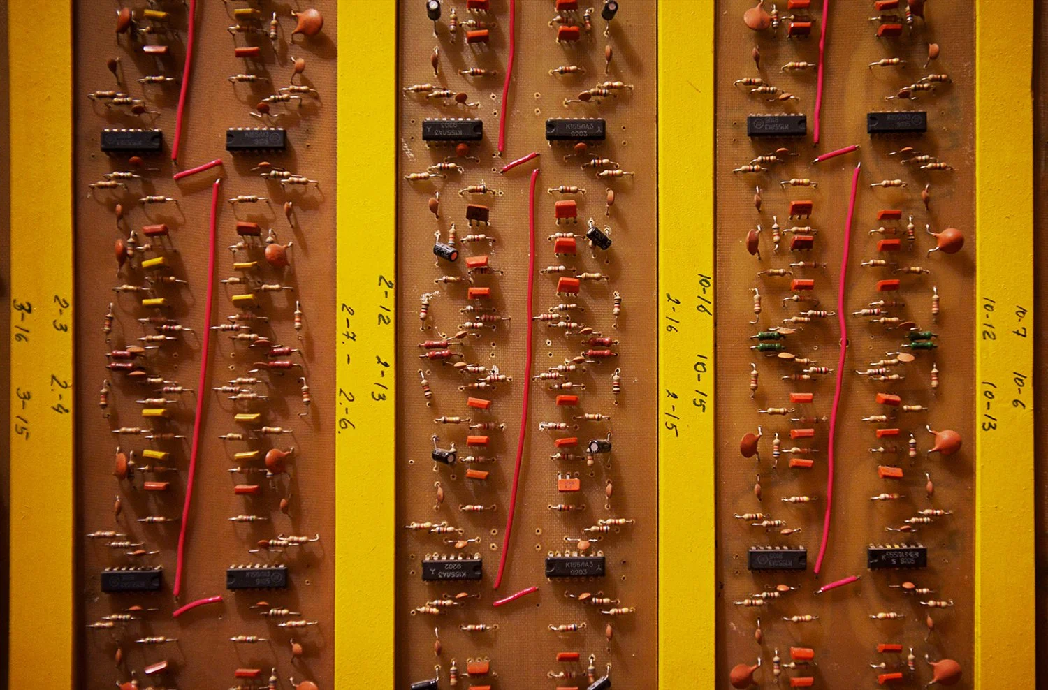 Yellow Microchip. Variety prints