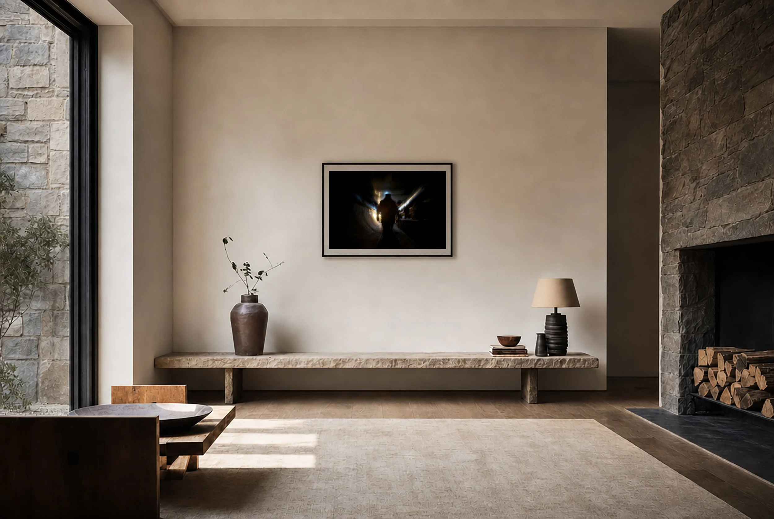 Underground Tunnel Room with Fireplace M frame Anna Sergeeva photo.jpg