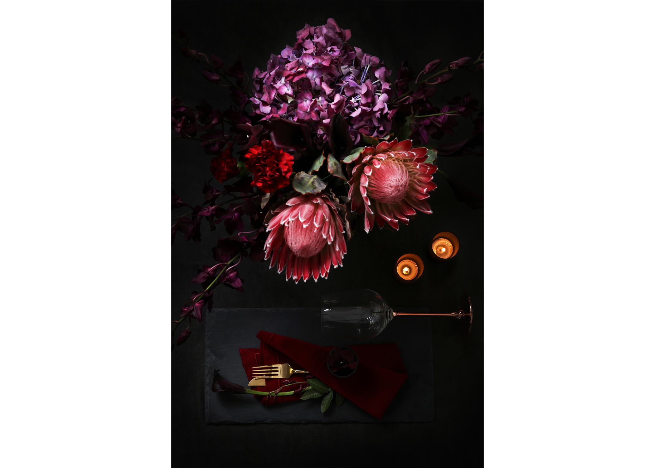 Scarlet Bloom. Limited edition of 5 Acrylic Prints, hand-signed and numbered