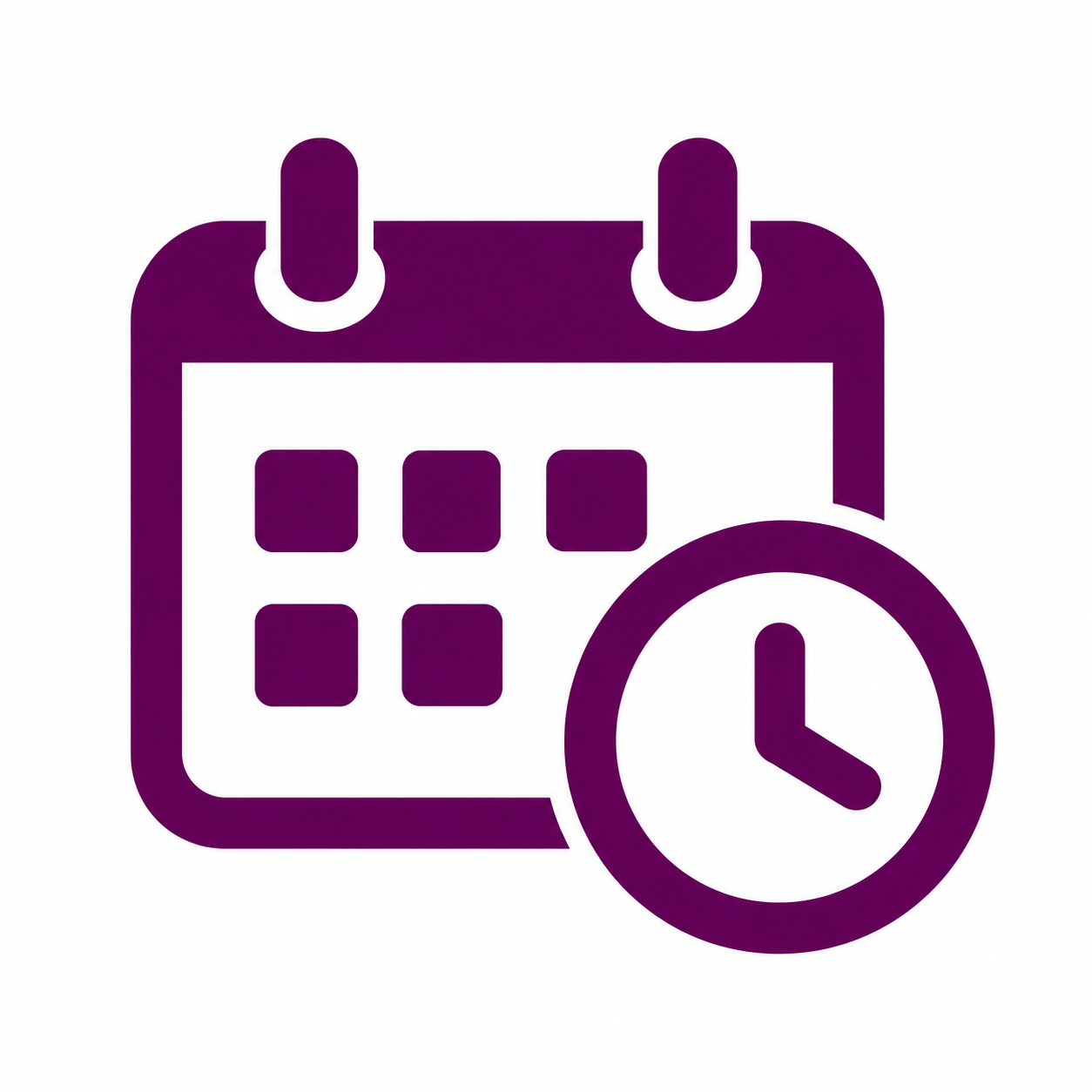 Calendar clock icon