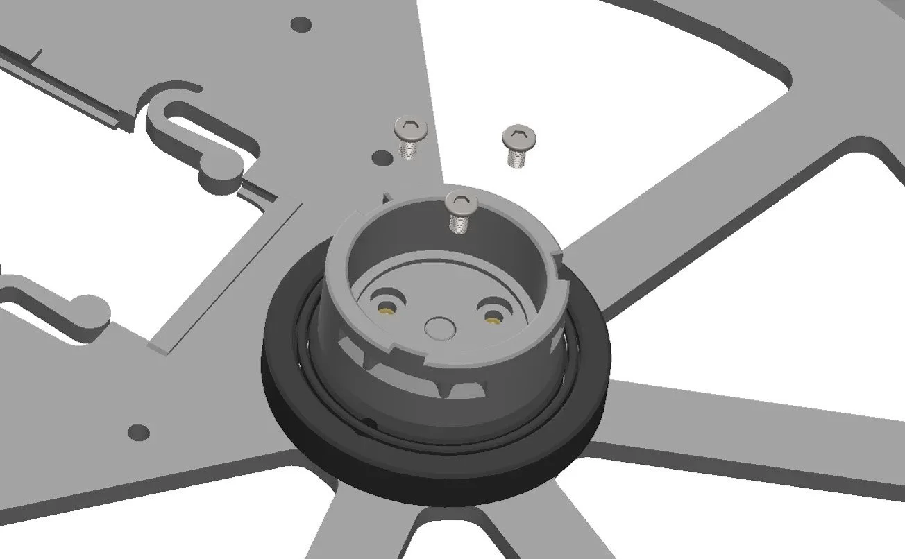  screw on the top surface bearing holder using  3 M3x6mm  bolts. 