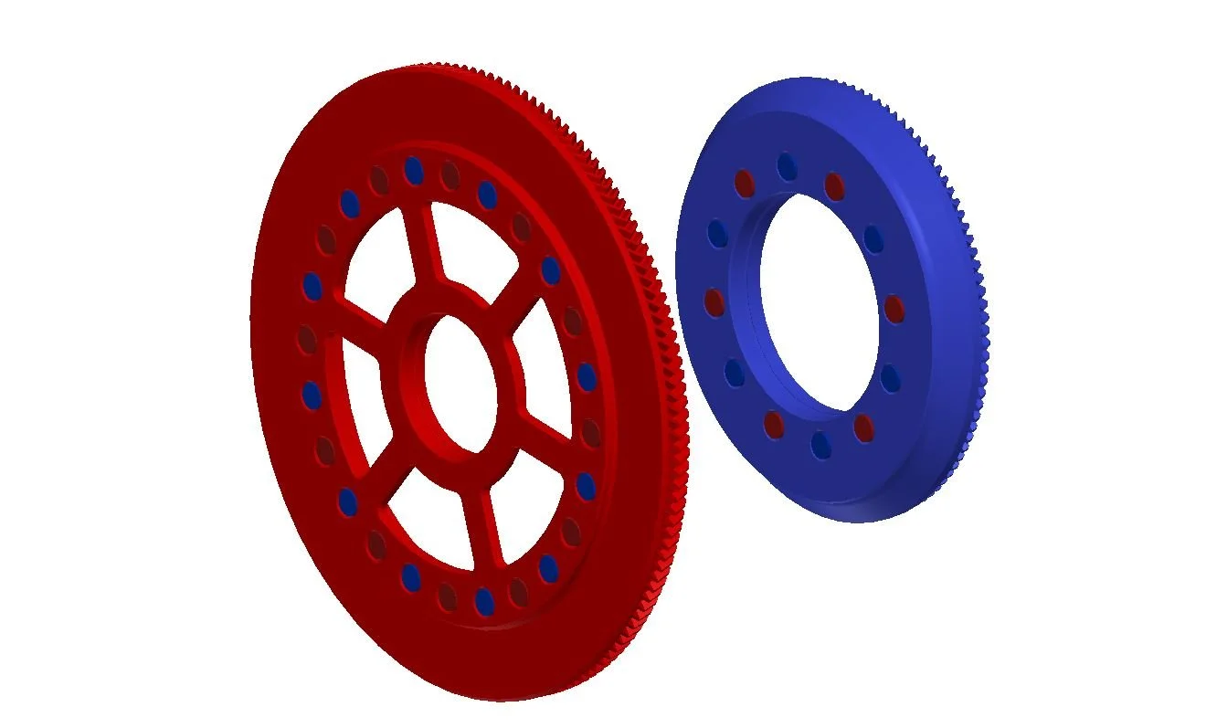  For the default wheel, the magnets have to be glued directly to WHEEL 1 &amp; 2. 