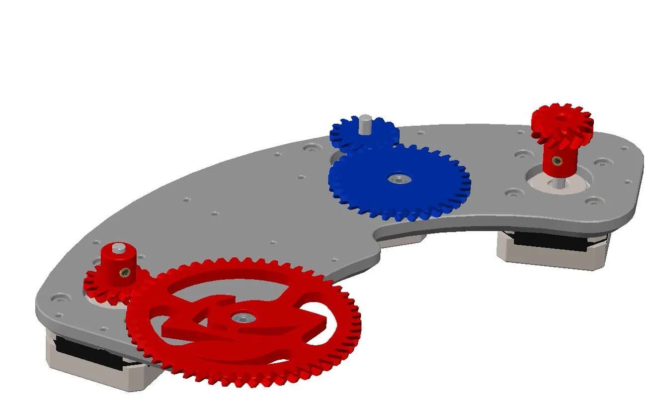  The grub screw for WHEEL 1 MOTOR GEAR should be left loose at this point. 