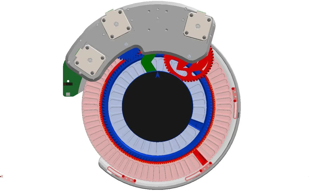  You can power and test the wheel at this point, but make sure the MECH ASSEMBLY is properly attached to PICK ‘N’ PLACE WHEEL before connecting power.   