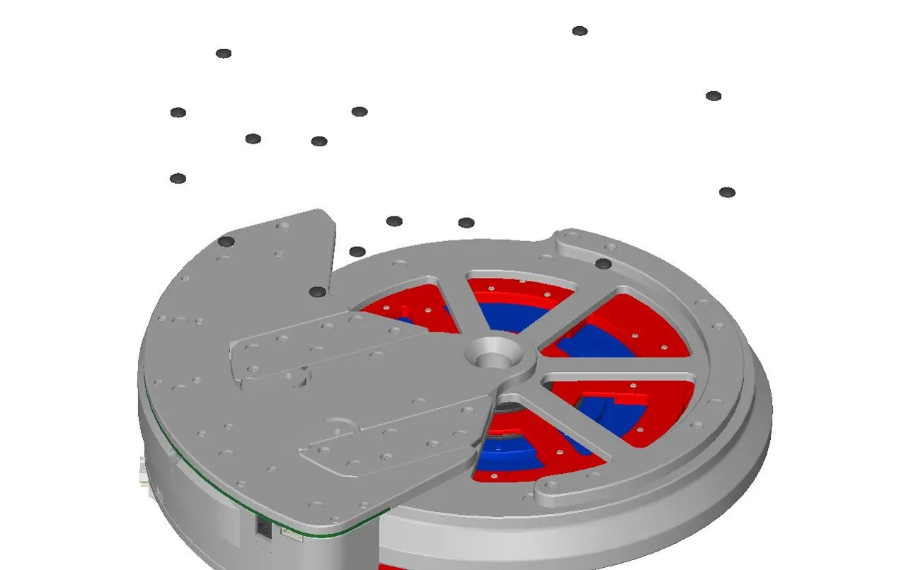  Attach  8x2mm  rubber base pads to the wheel base 