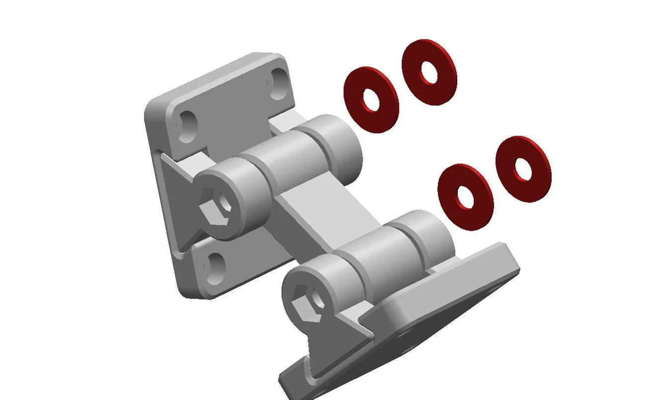  the red parts are washers printed in TPU. 
