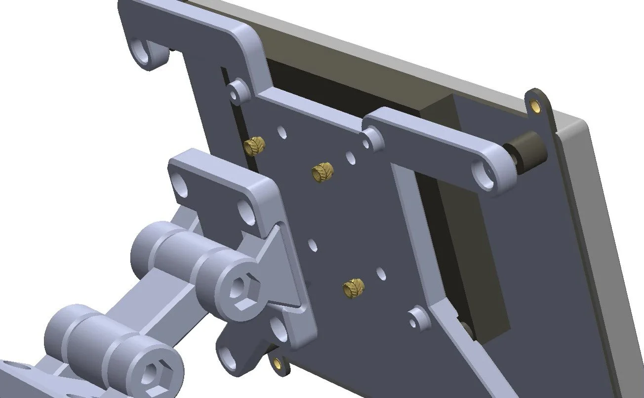  if you’re not using a raspberry pi, Install 4x M3 heat inserts directly to the SCREEN HOLDER part,  and the HINGE attaches directly to the screen holder part. 