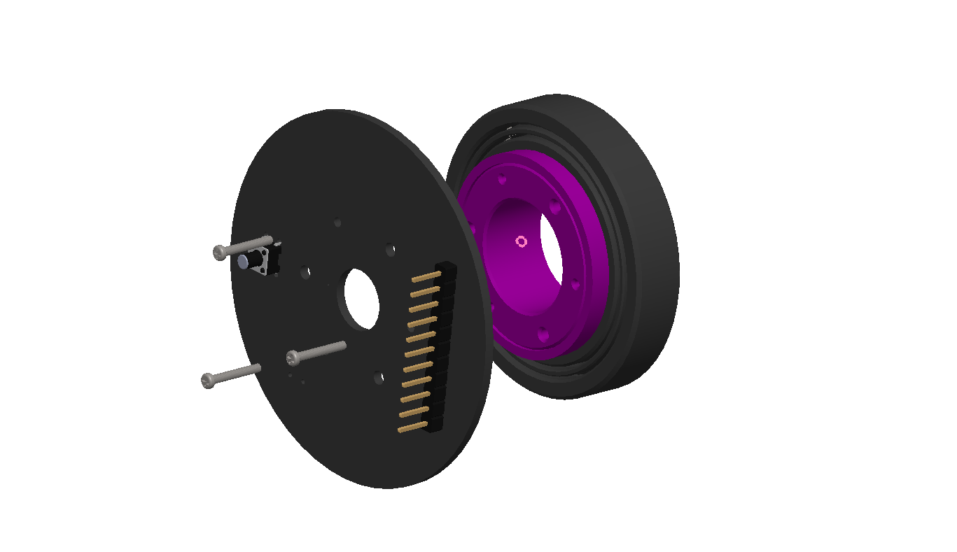  secure the control board to the BEARING HOLDER using 3x  M1.4x10mm  self-tapping screws. 