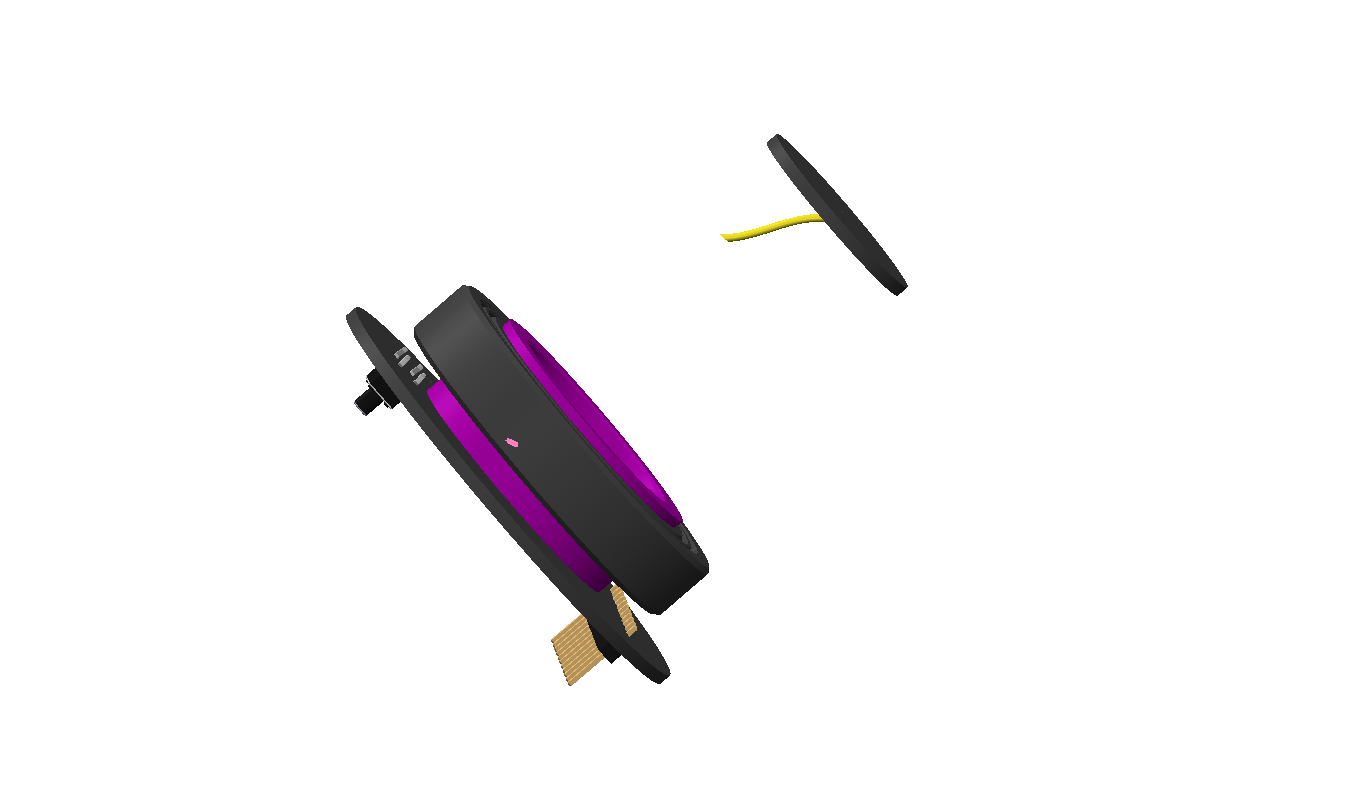  the CAP TOUCHPAD should be glued to the BEARING HOLDER 