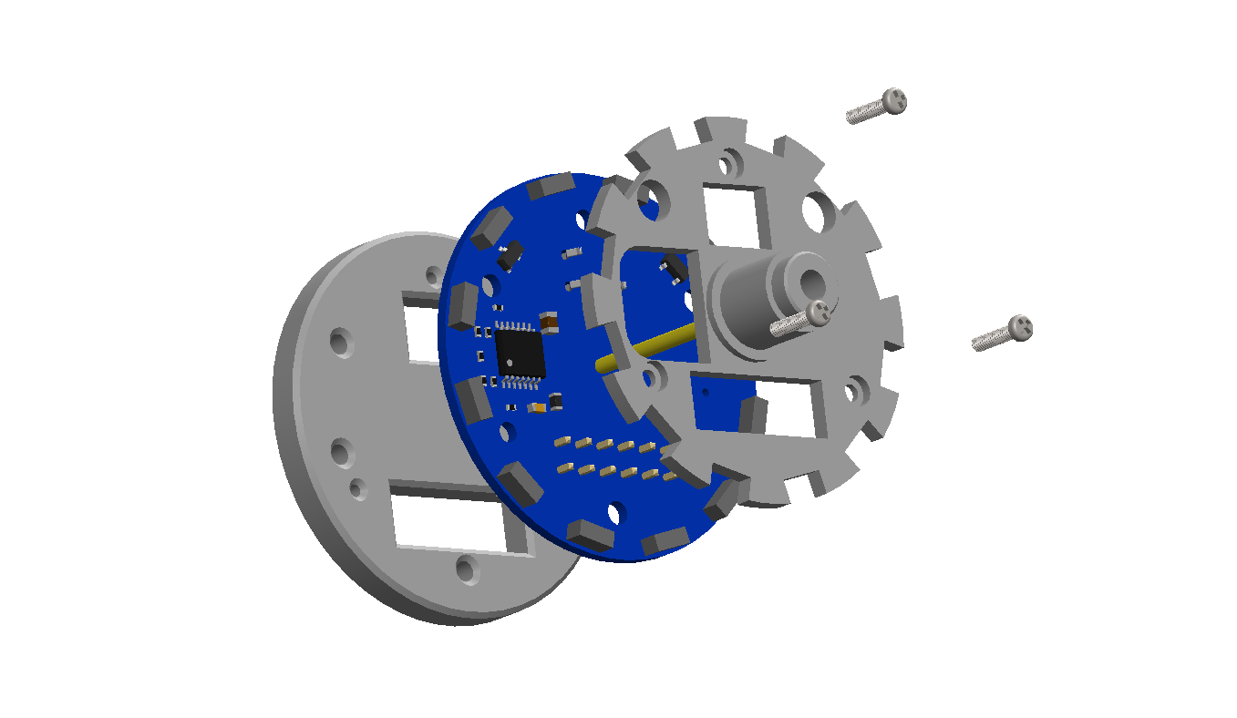  sandwich the CONTROL BOARD between the BOARD TOP part and the BOARD BOTTOM part  secure using 3x M1.4x6mm self-tapping screws 