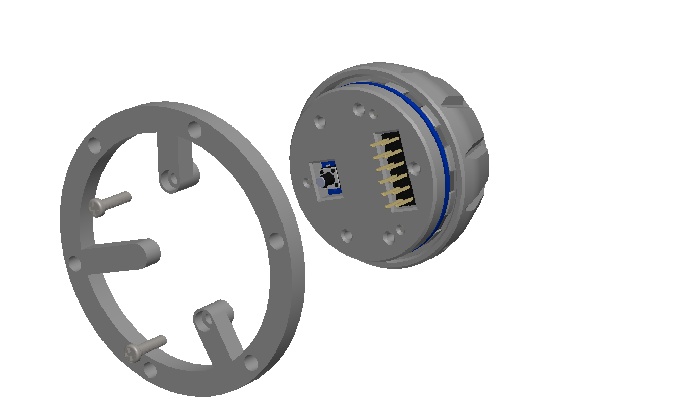  installing the mounting base is optional, and it may not be needed for your specific application.  secure the base to the encoder using  2x M2x8mm  self-tapping screws. 