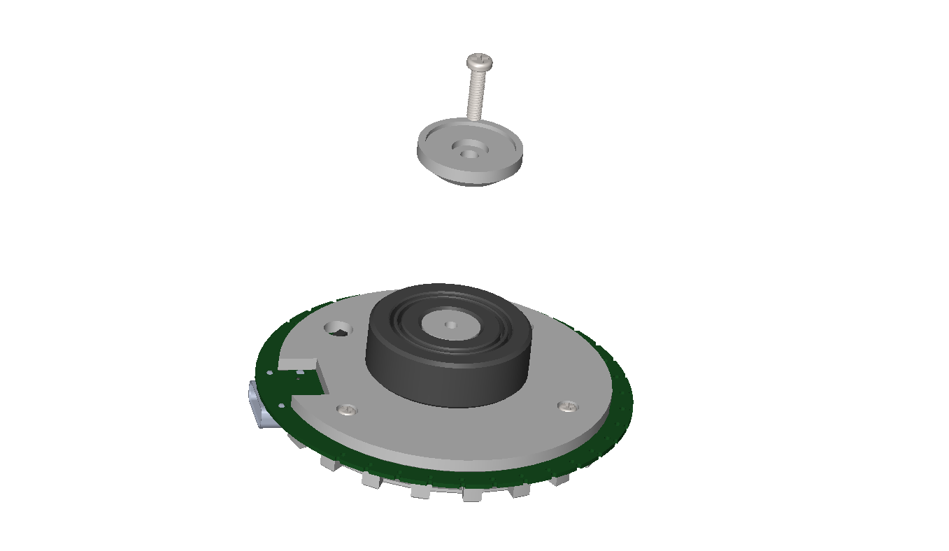  attach BEARING TOP HOLDER to BOARD TOP using M2x8mm self-tapping screws 