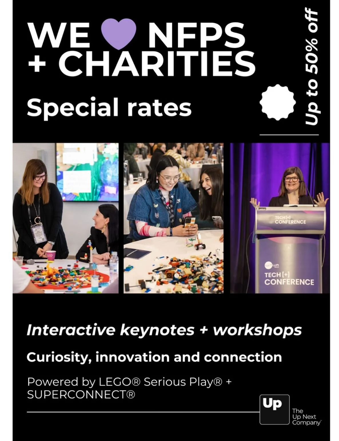 As a social enterprise, we love supporting different leaders making a difference,  so we created a special package just for non-profits and charities to help you grow your impact with your staff days, conferences, team building days and off sites.

U