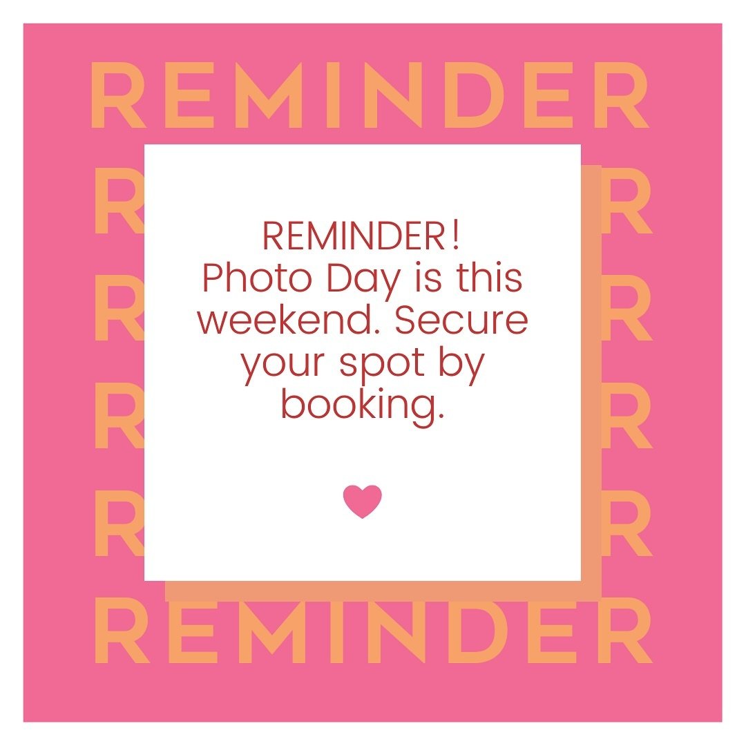 📸 Photo Day Reminder! 📸

If you haven&rsquo;t booked your photo day session yet, be sure to check out all the details! It&rsquo;s a great chance to capture those special moments from concert season.

✨ Head to the &lsquo;More&rsquo; section on our 