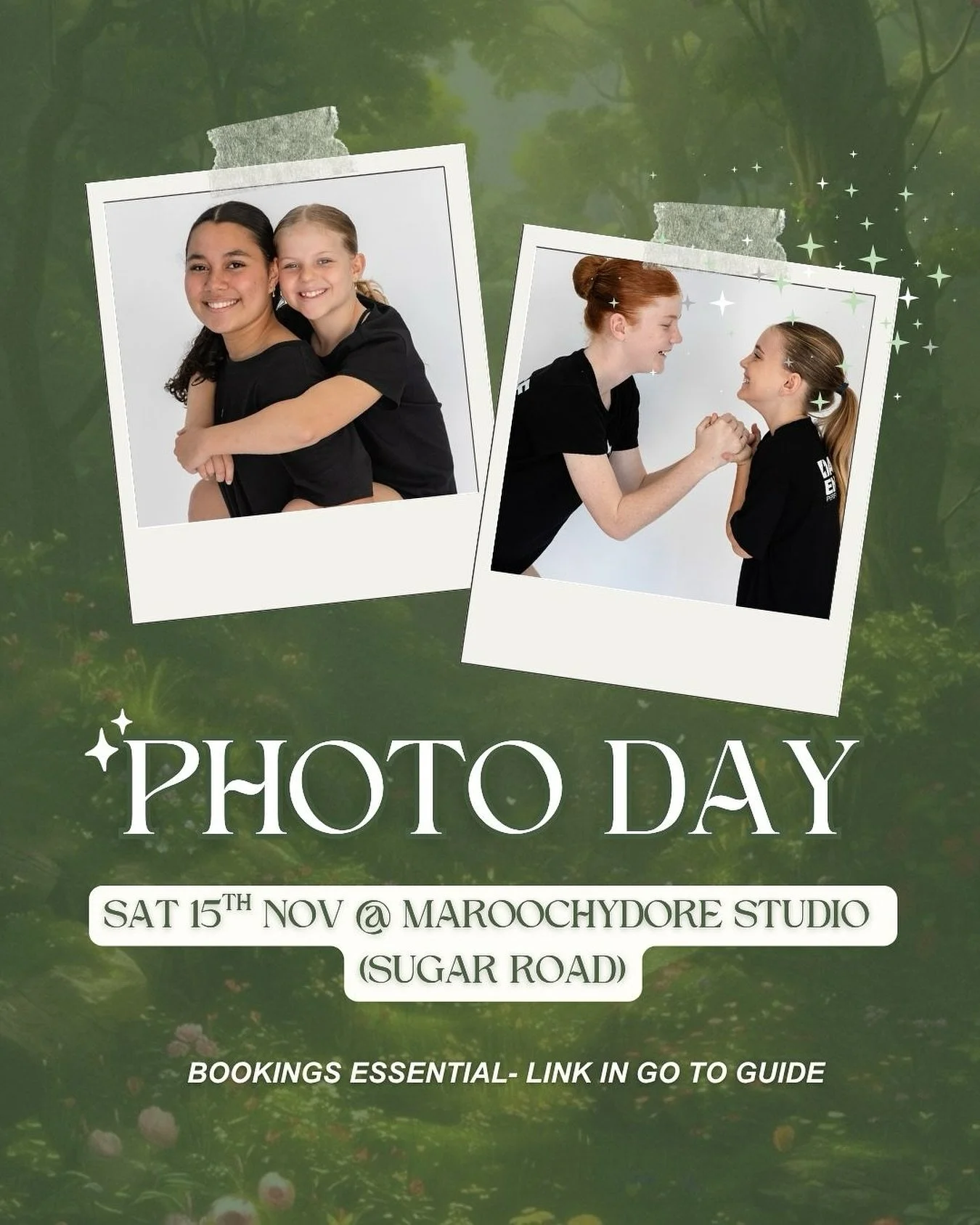 CONCERT PHOTO DAY 📸

We&rsquo;re so excited to have Lauren from ACE Photography back for this year&rsquo;s Photo Day!
🗓️ New Date: Saturday 15th November
 📍 Maroochydore Studio (Sugar Road)

Please note: this is a date change from the original 8th