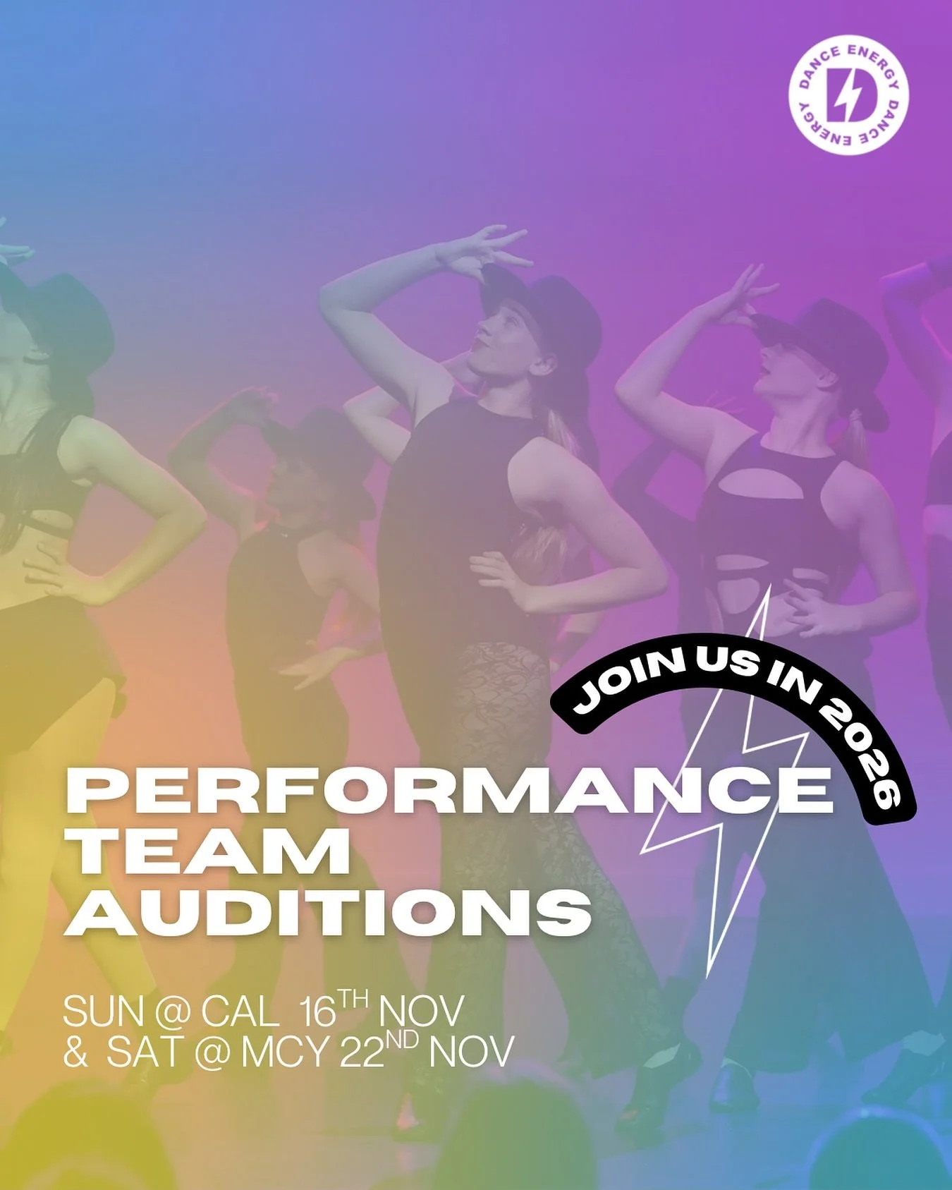 It&rsquo;s audition season and we&rsquo;re ready for it!

Our 2026 Performance Team Auditions are your chance to step up, show up and shine on stage.

Whether you&rsquo;re joining for the first time or continuing your team journey this is where growt